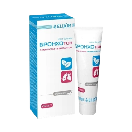 Cremă-balsam „Bronchoton” cu mentol și eucalipt - Elixir - 75 ml