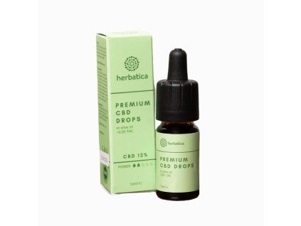 Picături CBD 12% PREMIUM cu ulei de măsline - Herbatica - 10 ml