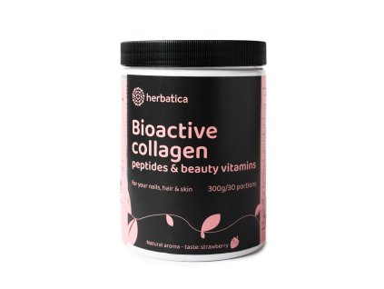 Colagen bioactiv cu peptide și vitamine pentru frumusețe, unghii, păr și piele - Herbatica