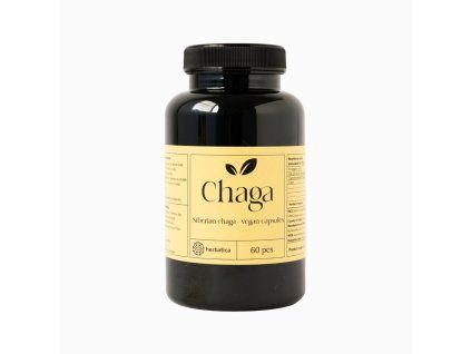 Chaga siberiană - 60 capsule vegane (300 mg/capsulă) - Herbatica