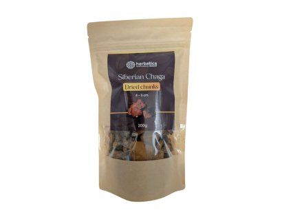 Chaga siberiană bucăți uscate (4-5 cm) - 200 g - Herbatica