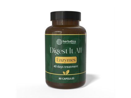 Complex de enzime digestive - 80 capsule vegane - Herbatica