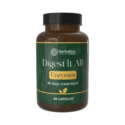 Complex de enzime digestive - 80 capsule vegane - Herbatica