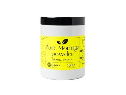 BIO Moringa pulbere din frunze de Moringa oleifera - 100 g - Herbatica