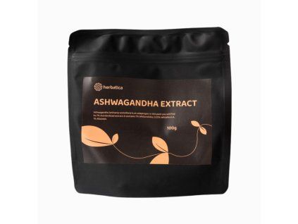 Pulbere de Ashwagandha din rădăcină, extract 7% - 100 g - Herbatica