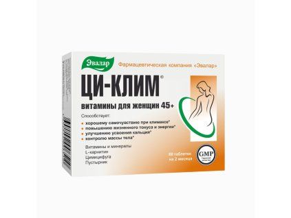 CI-KLIM® BIO supliment alimentar (menopauză în echilibru) - 60 comprimate - Evalar