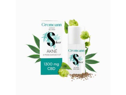 CREMCANN SILVER 1 300 mg cremă bio locală pentru pielea problematică - 30 ml - Annabis