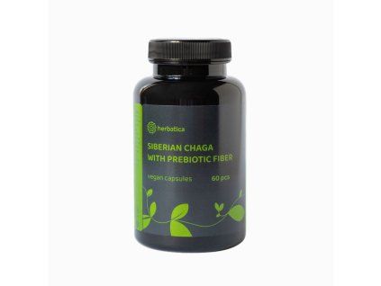 Chaga siberiană - 60 capsule vegane cu INULINĂ - Herbatica