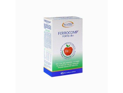 Ferrocomp forte + B12, 45 comprimate - InVitro