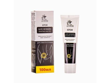 Cremă ALBĂ MUMIO pentru spate și articulații - 100 ml - Ecolek