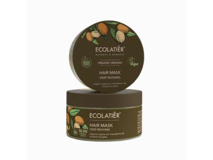 Mască pentru păr Deep Reviving Organic Argana, 250 ml - Ecolatier