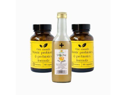 Set pentru susținerea digestiei: 2x Masticha PROBIOTICS & PREBIOTICS + oțet de mere gratuit- Herbatica