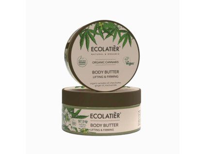 Unt de corp pentru fermitate Organic Cannabis - 200 ml - Ecolatier