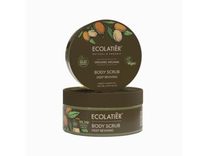 Peeling corporal cu nutriție profundă Organic Argana- 300g - Ecolatier