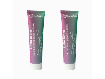 Pachet avantajos: 2 x Sofia cremă pentru vene varicoase cu extract de sânger medical - 150 ml - Herbatica