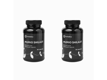 Shilajit - mumio purificat premium (500mg) - supliment alimentar - 80 capsule - Herbatica