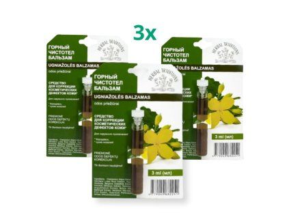 Set avantajos: 3x Rostopască de munte "curățător" - elixir pentru negii - 3 ml - Herbal Traditions