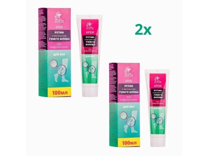 Set redus 2x Crema pentru vene Rutin cu extract de Ginkgo biloba