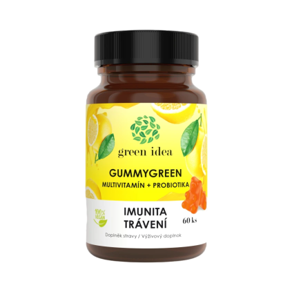 Gummygreen - Multivitamin + probiotice 60 buc. - Green idea