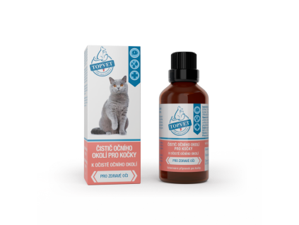 Curățitor pentru zona ochilor pisicilor 50 ml – Green idea