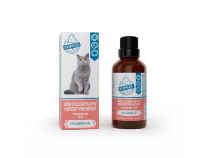 Ulei de urechi picături preventive pentru pisici 50 ml - Green idea