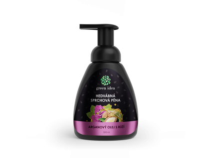 Spumă de duș de mătase – ulei de argan cu trandafir 300 ml – Green idea