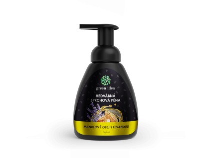 Spumă de duș din mătase – ulei de migdale cu lavandă 300 ml – Green idea