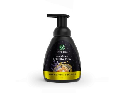 Spumă de duș satinată - ulei de migdale cu lavandă 300 ml - Green idea
