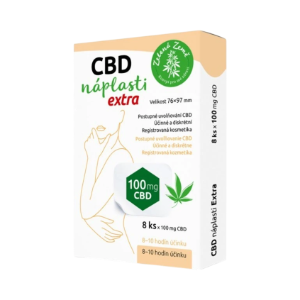 Plasturi CBD extra mari - pachet 8 buc. - Zelená Země