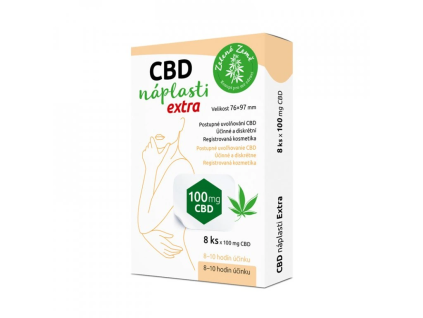Plasturi CBD extra mari - pachet de 8 bucăți - Pământ Verde