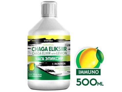 Elixir de chaga cu lămâie – 500 ml – Vitateka