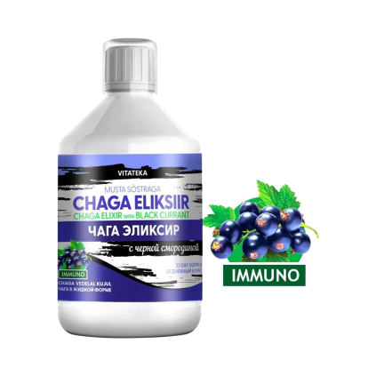 Elixir de Chaga cu coacăze negre – 500 ml – Vitateka