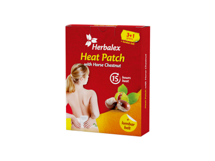 Plasture încălzitor cu castan - 4 buc. – Herbalex
