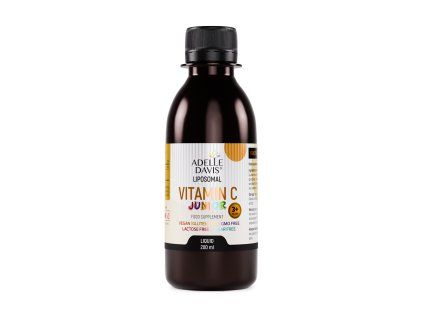 Vitamina C lipozomală JUNIOR 200 ml - aromă mango, 40 doze - Adelle Davis