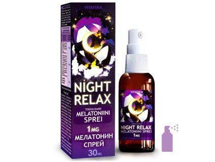 NIGHT RELAX – spray cu melatonină – 30 ml – Vitateka