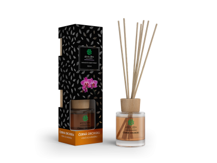 Bețișoare parfumate din răchită Orhidee neagră 100 ml - Green idea