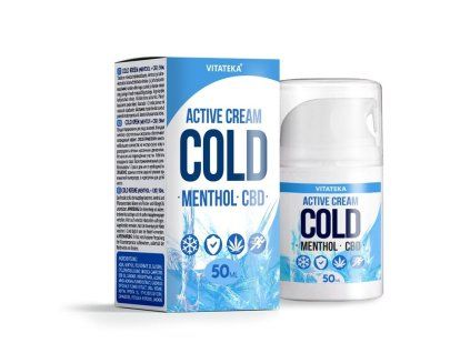 Upokojujúci cremă cu efect de răcorire cu mentol și CBD – 50 ml – Vitateka