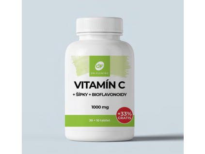 Vitamina C 1000mg + Măceș + Bioflavonoide - 40 comprimate - Dr. Fleming