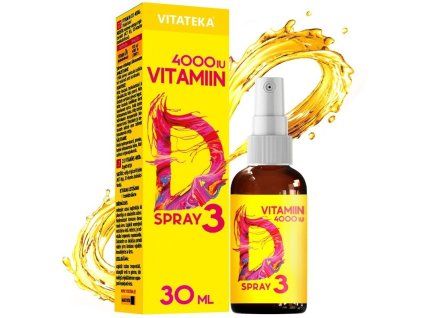 Vitamina D3 în spray 4000 IU – 30 ml – Vitateka