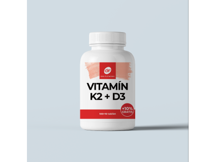 Vitamina K2 100ug + D3 3000IU - 110 comprimate - Dr. Fleming