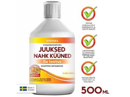 Complex vitamina pentru păr, piele și unghii – 500 ml – Vitateka
