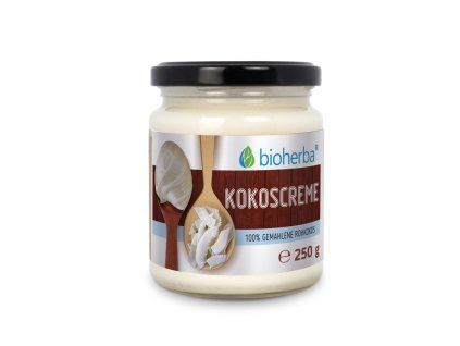 Cremă de cocos 100% din cocos crud măcinat – 250 g – Bioherba