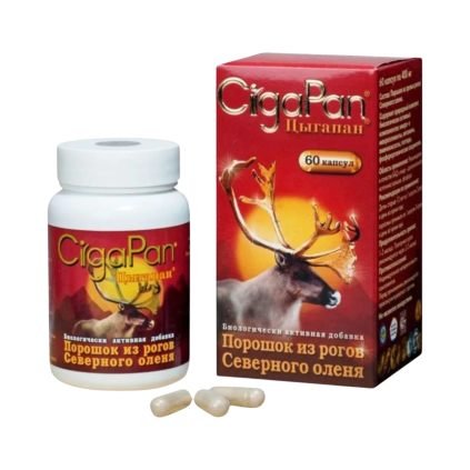 CigaPan - extract din coarne de ren - 60 capsule