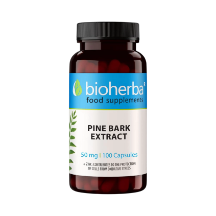 Extract din scoarță de pin 50 mg 100 capsule Bioherba