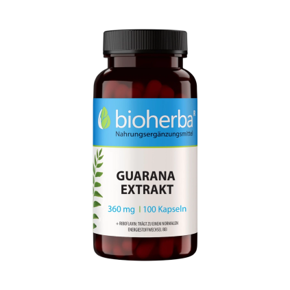Extract de guarana 360 mg – 100 capsule – Bioherba