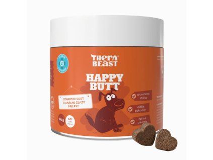 Happy Butt – susținerea glandelor anale și a scaunului corect format la câini – 60 buc. – Therabeast
