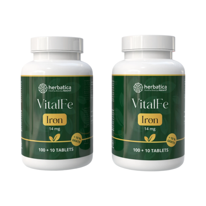 Set avantajos: 2x Fier 14 mg - 110 comprimate - Herbatica