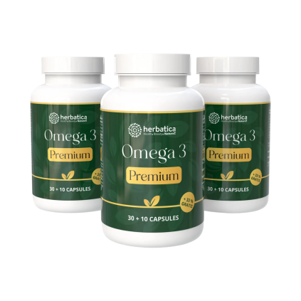 Set avantajos: 3x Omega 3 Premium - 40 capsule - Herbatica