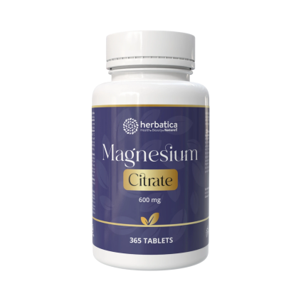 Magneziu Citrat 600 mg 365 comprimate Herbatica