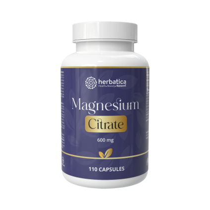 Magneziu Citrat 600 mg 110 comprimate Herbatica